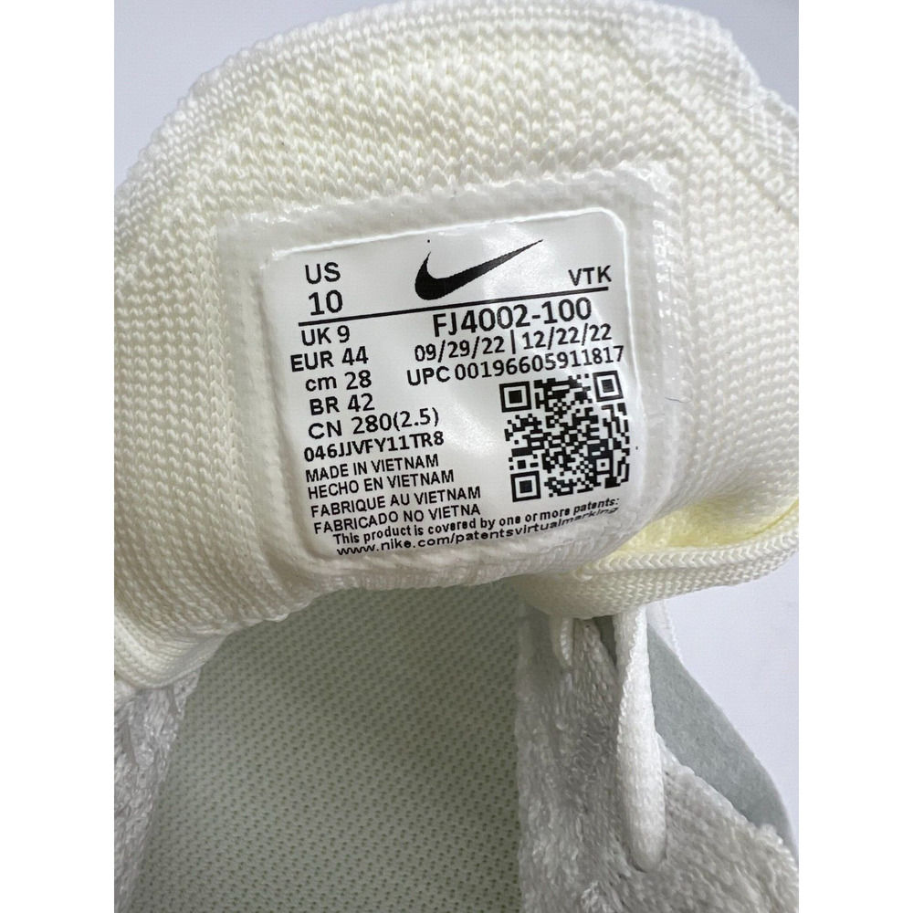 Nike Air Max Flyknit Racer NN Pure Platinum White FJ4002-100 Men's Size 10 - Picture 3 of 12